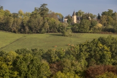 Vue sur le chateau de Croze